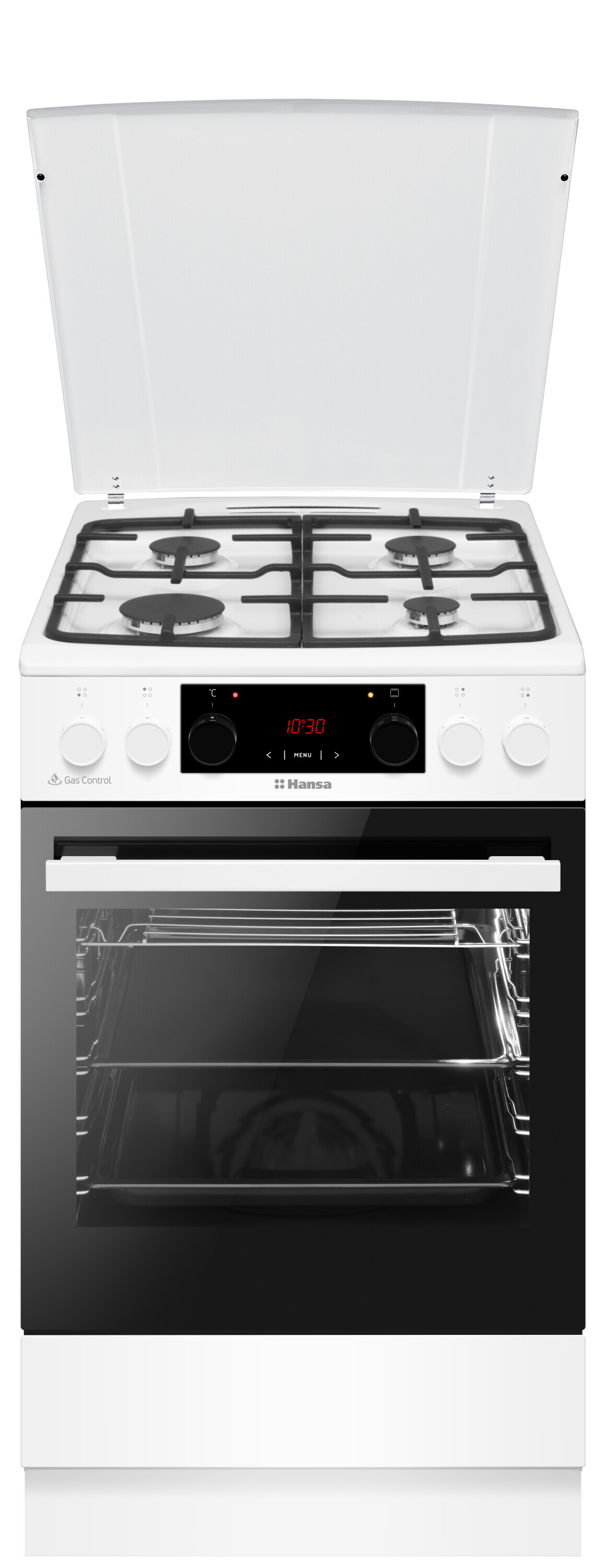 Freestanding cooker with gas hob